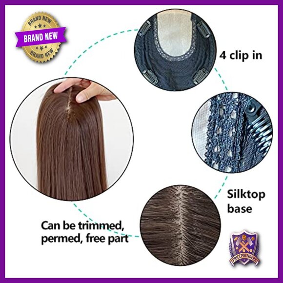 Silk Top Hair Topper 6x6.5\